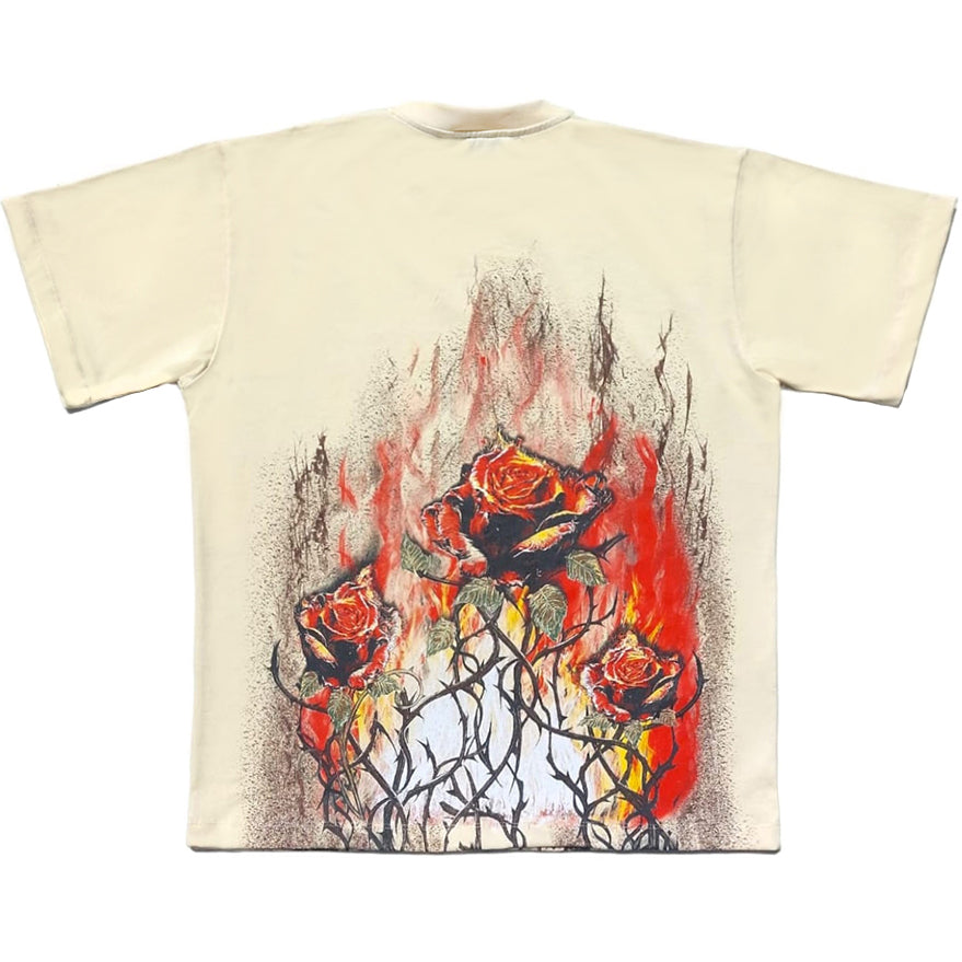 T-SHIRT ROSES BURN VERDETTE