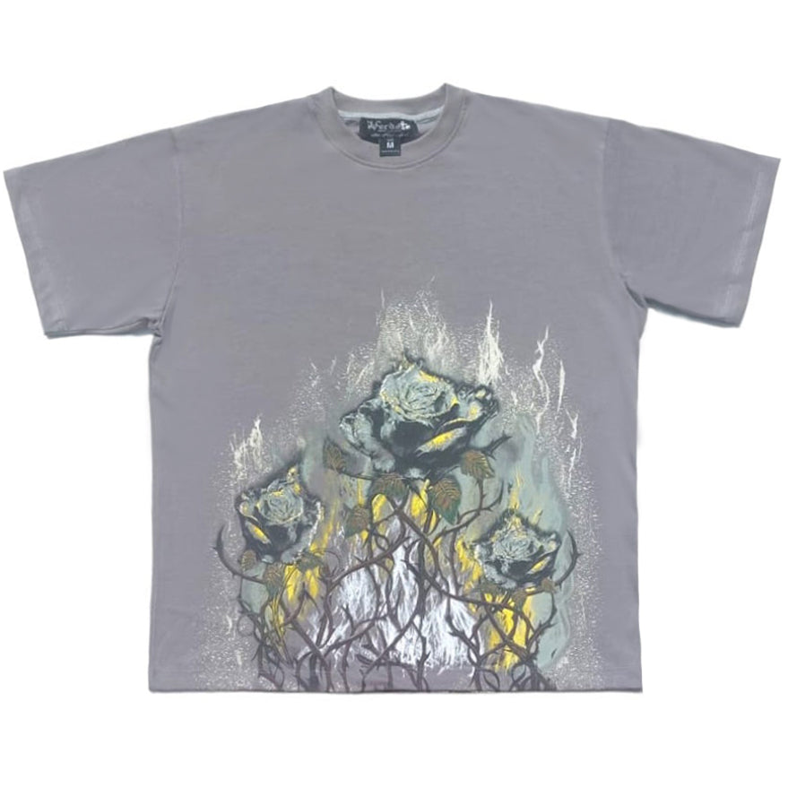 T-SHIRT ROSES BURN VERDETTE