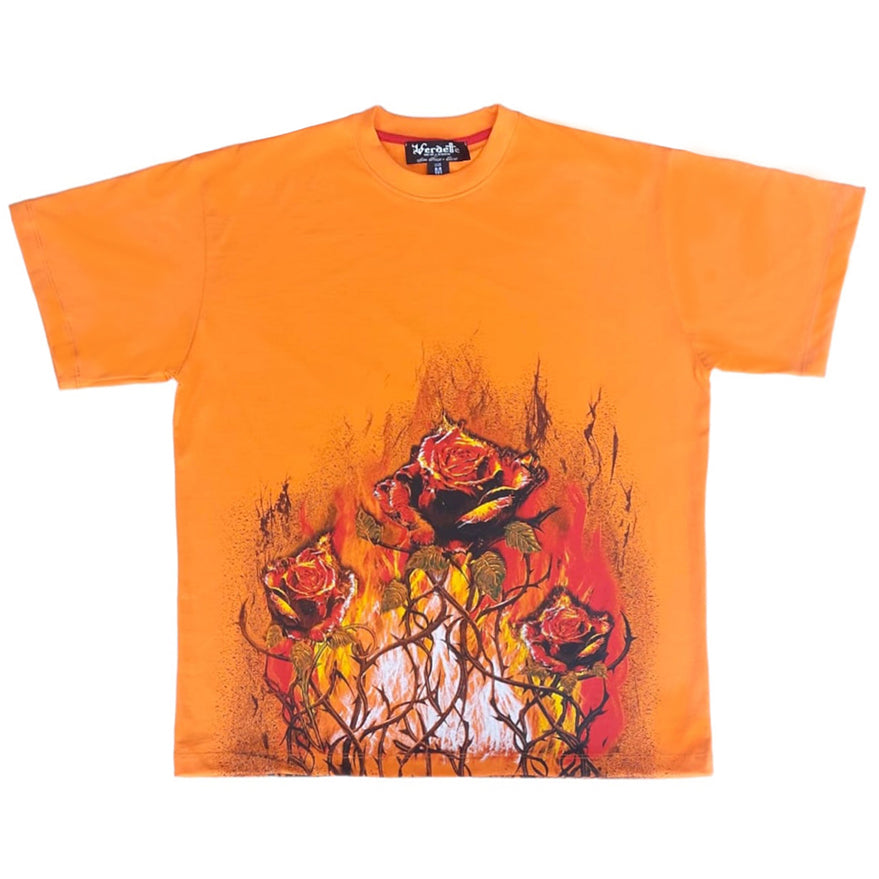 T-SHIRT ROSES BURN VERDETTE