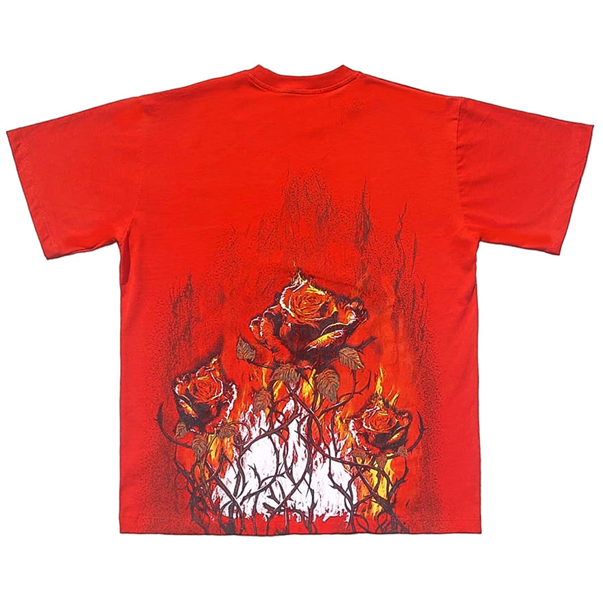 T-SHIRT ROSES BURN VERDETTE